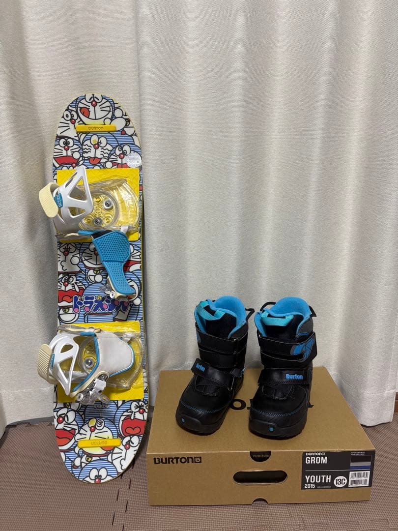 Burton kids　スノーボードセット　2014 ドラえもん　80