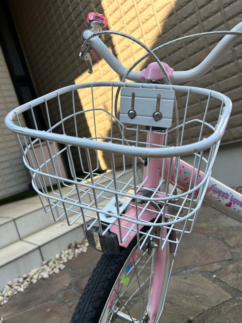 自転車　子供　18インチ　補助輪あり　ヘルメット付き