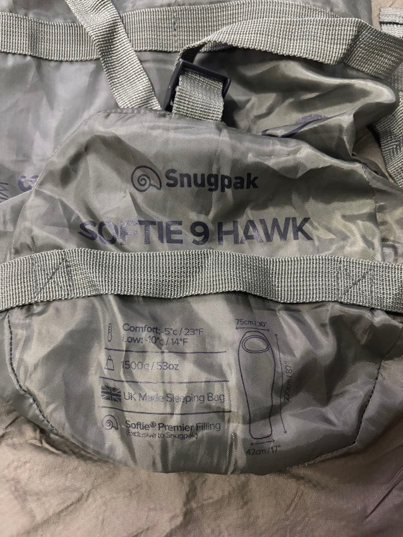Snugpak softie 9 Hawk RZ スナグパック シュラフ 寝袋