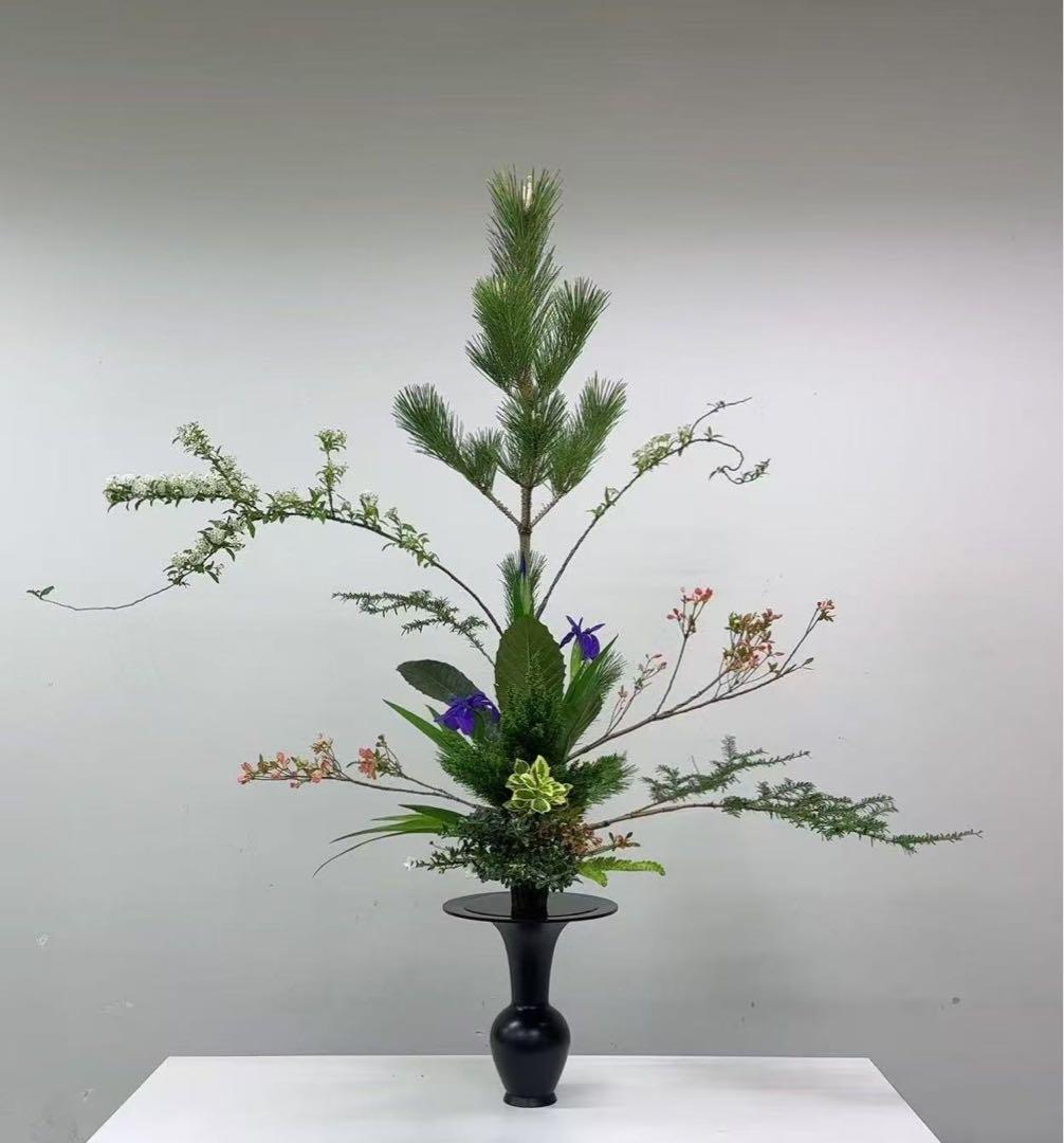 いけばな　池坊　立花　銅鋳造　銅花器　三個まとめ
