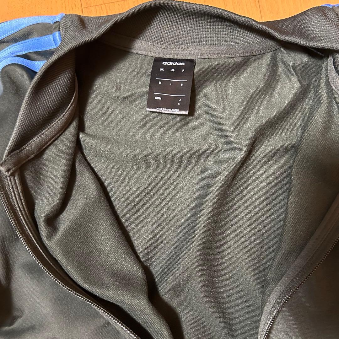 adidas アディダス M ジャージセットセットアップ カーキ/ブルー
