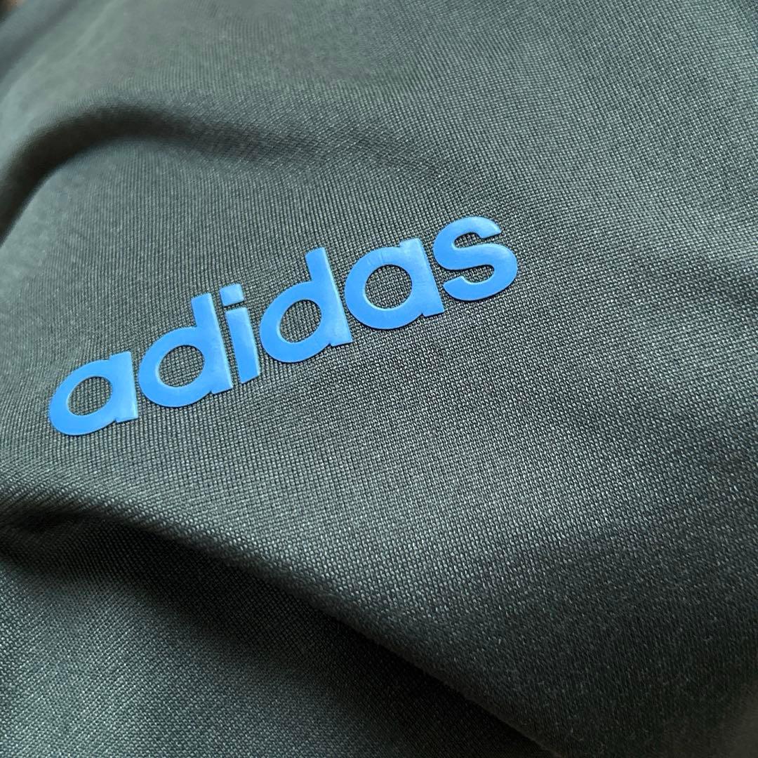 adidas アディダス M ジャージセットセットアップ カーキ/ブルー