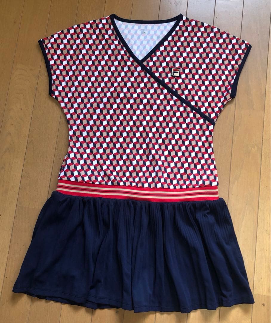 FILA フィラ　テニス　チェック柄ワンピースMサイズ