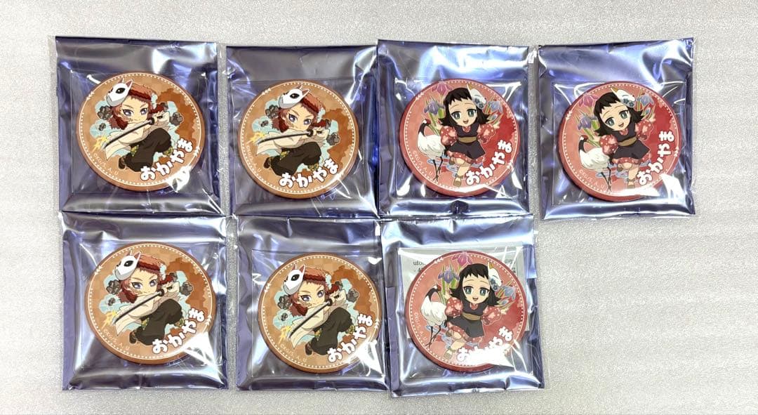 鬼滅の刃 ufotable TOGO2 岡山 缶バッジ 錆兎 真菰 7点セット