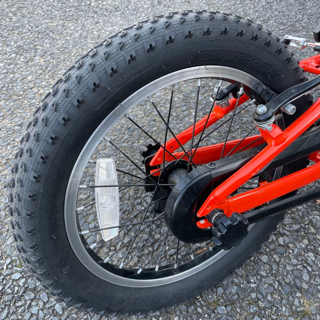 子供用自転車 16インチ 身長99-117cm Precaliber オレンジ