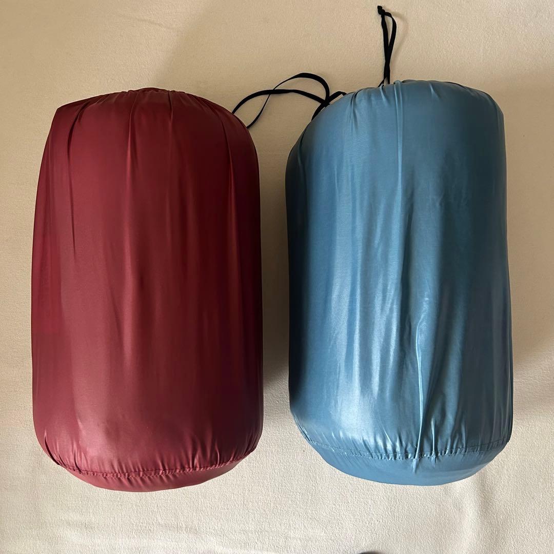 SOUTH FIELD 封筒型シュラフ SF603SB 赤 青 セット 春夏秋用