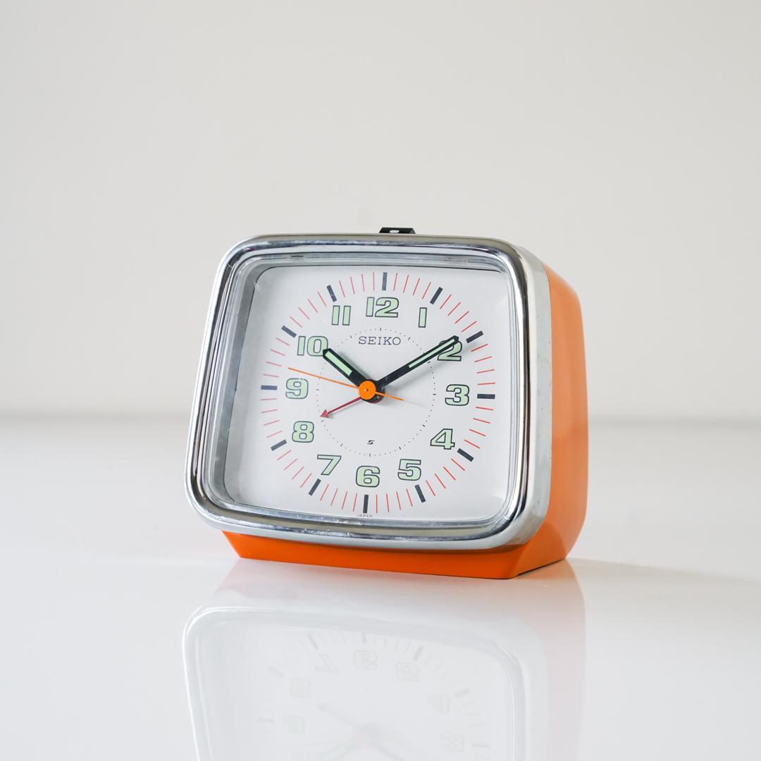 70-80's SEIKO ヴィンテージ 置き時計 スペースエイジ　レトロポップ