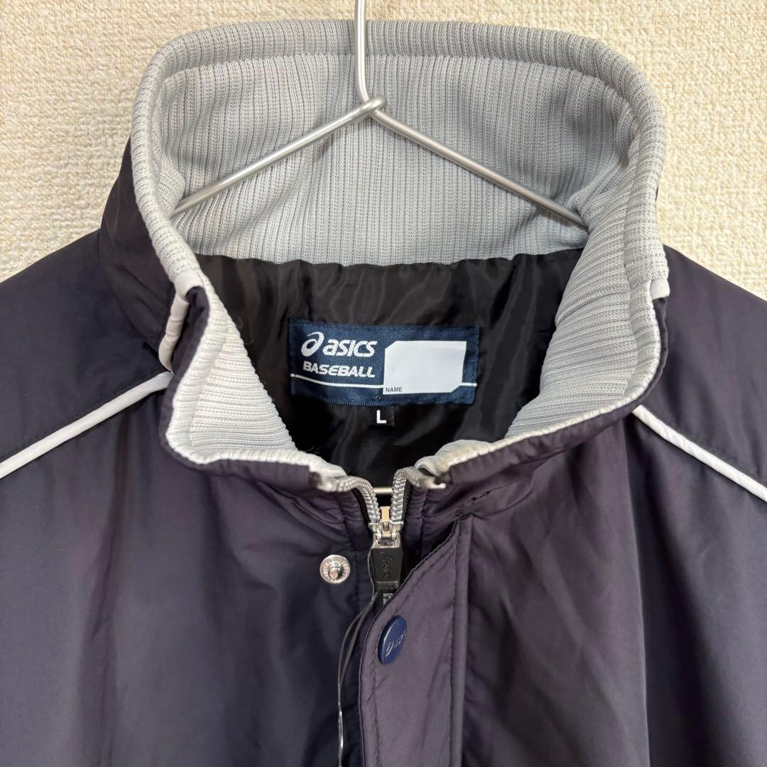 【新品】アシックス　中綿グラウンドコート　ネイビーL