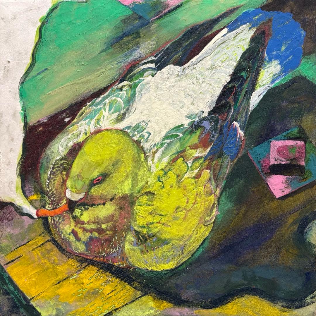 絵画 Smoking pigeon