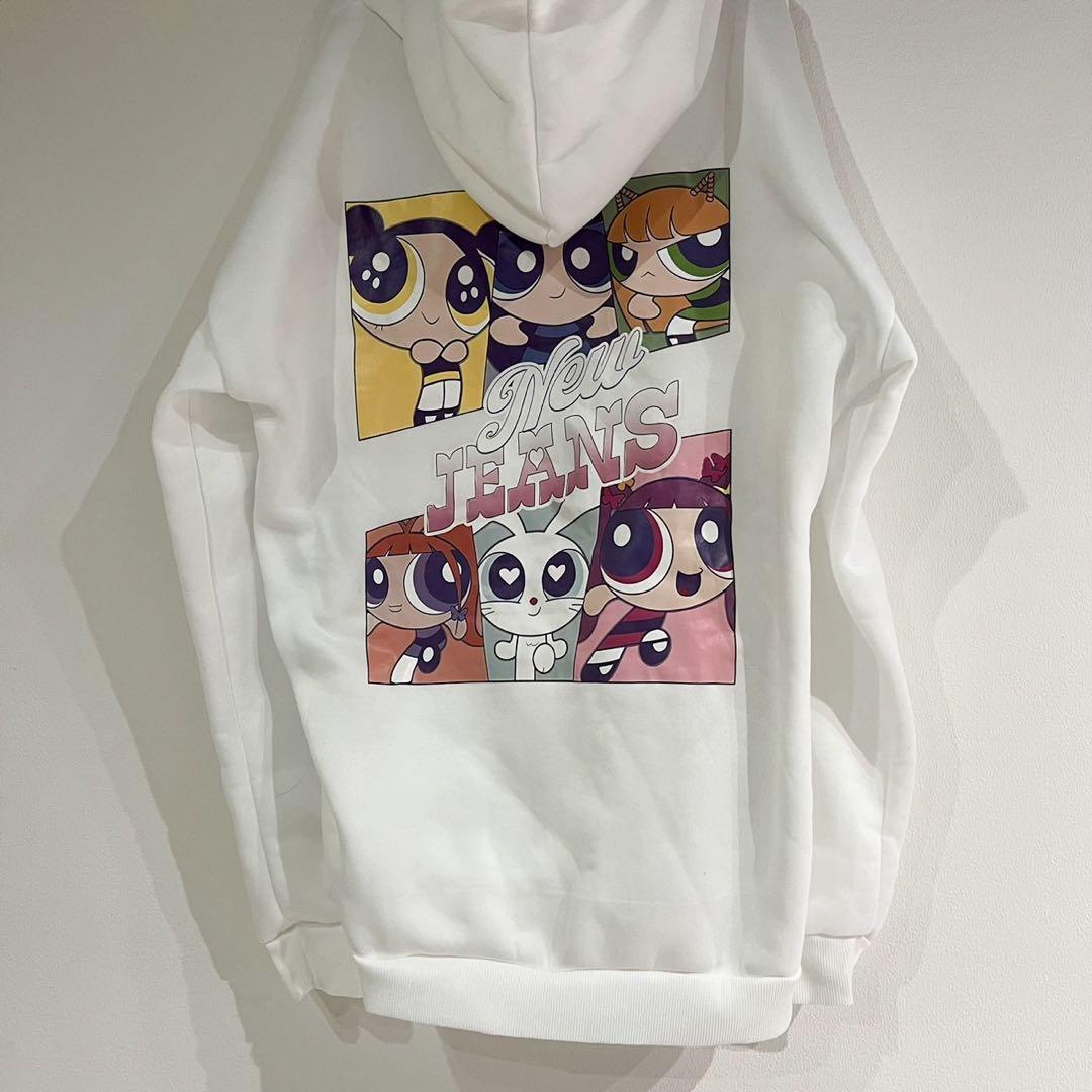 パワパフ×ニュージーンズ パーカー ＸＬ　裏起毛 オーバーサイズ　ユニセックス