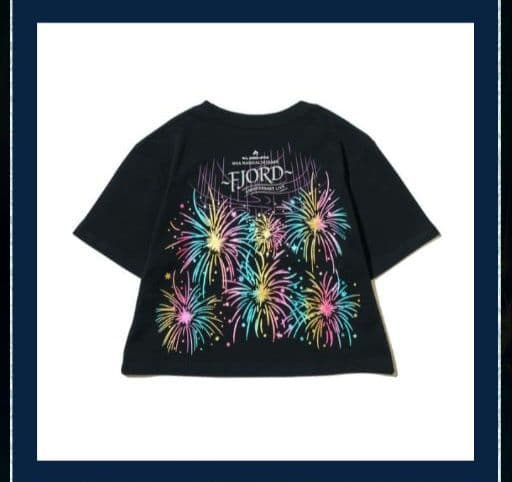 ミセス　フィヨルド　ロゴTシャツ　ブラック　 クロップド　レディース