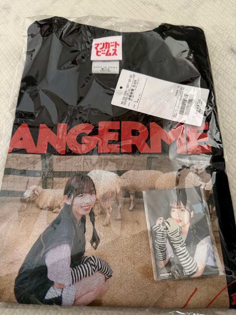 アンジュルム　伊勢鈴蘭 beams Tシャツ 黒 Lサイズ
