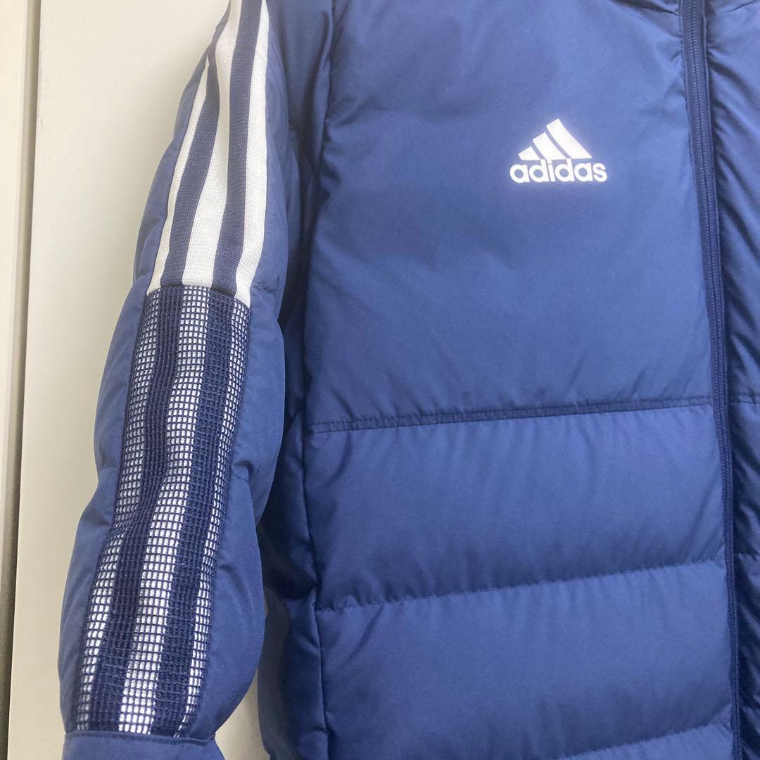 【⭐︎美品⭐︎】アディダス　ロング　ダウンコート　ベンチコート　ネイビー　XL