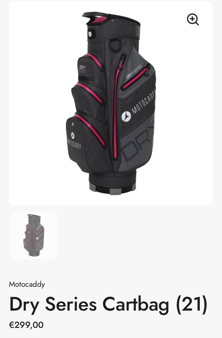 Motocaddy Dry Series Cartbag (21)グレー/ピンク