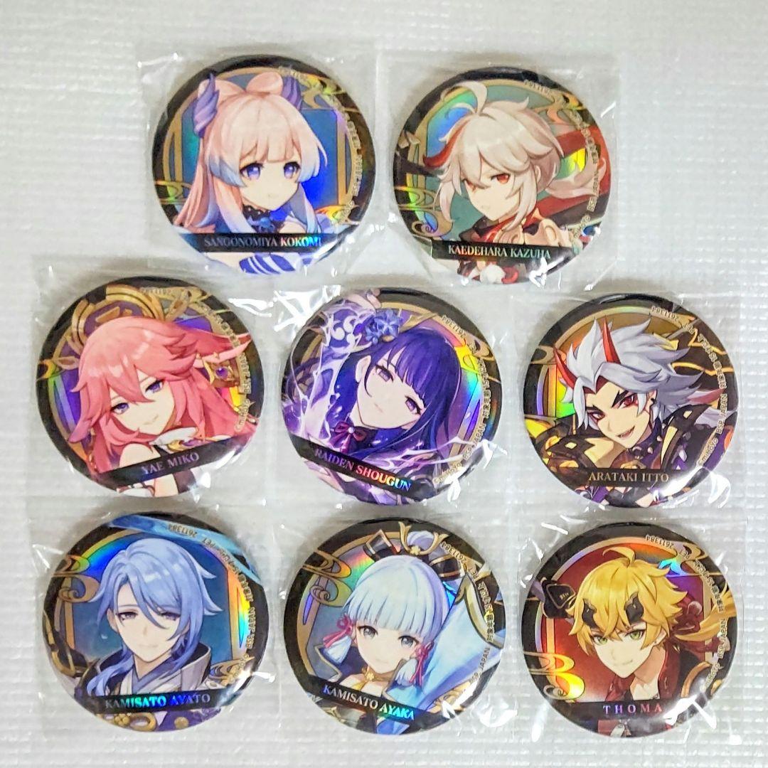 原神 gigo ホログラム缶バッジ 稲妻 8個セット
