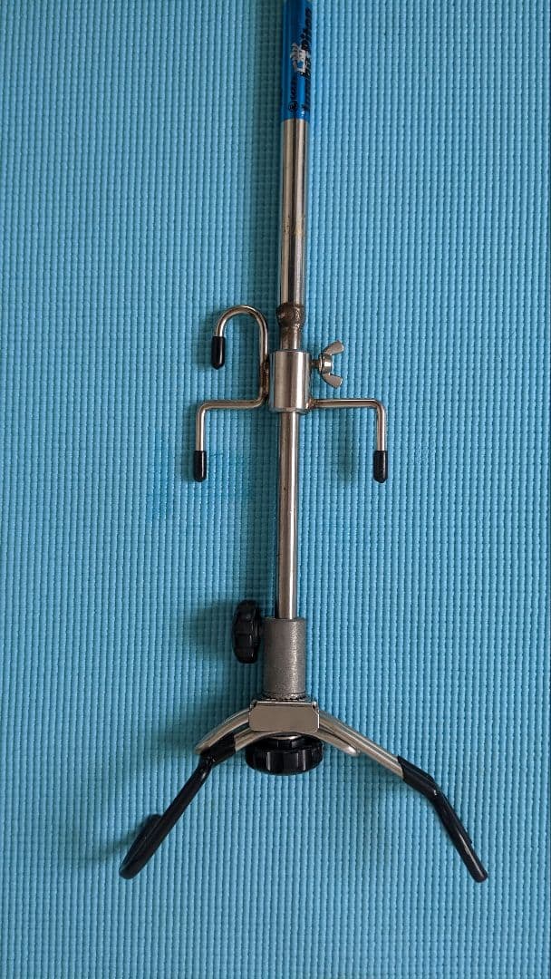 【竿受付】ステンレス ジャンボピトン✩チャラン棒〜160cm★荷掛付 磯釣用竿立