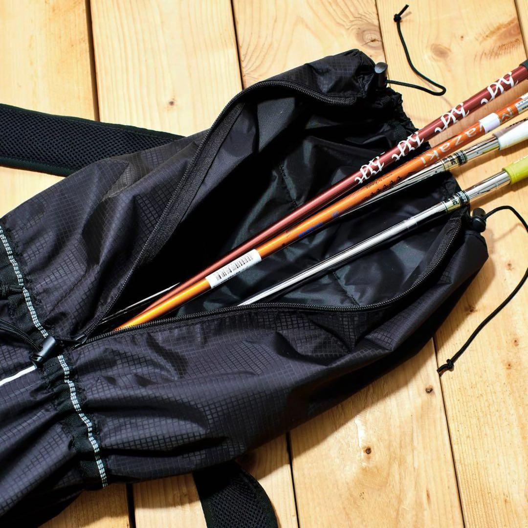 自転車 リュック ゴルフ クラブ 収納 リュックサック ゴルフバッグ　ブラック