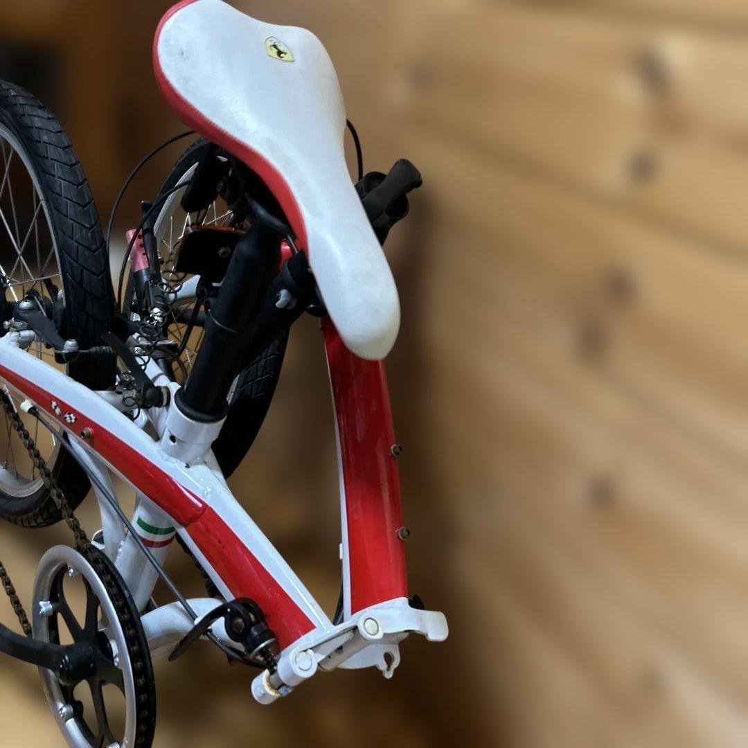Ferrari(フェラーリ) レッド 折りたたみ自転車 20インチ シマノ7速
