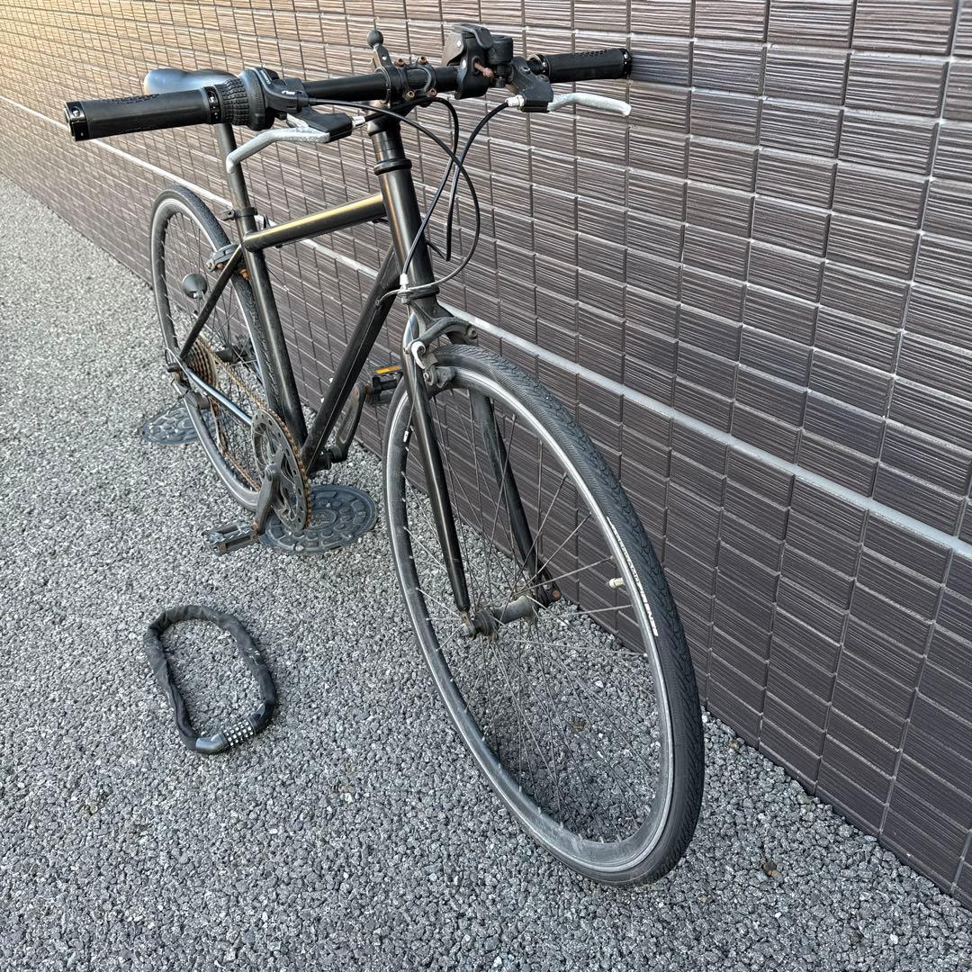 クロスバイク シマノ6段変速 700×28c シティサイクル 自転車　おまけ付き
