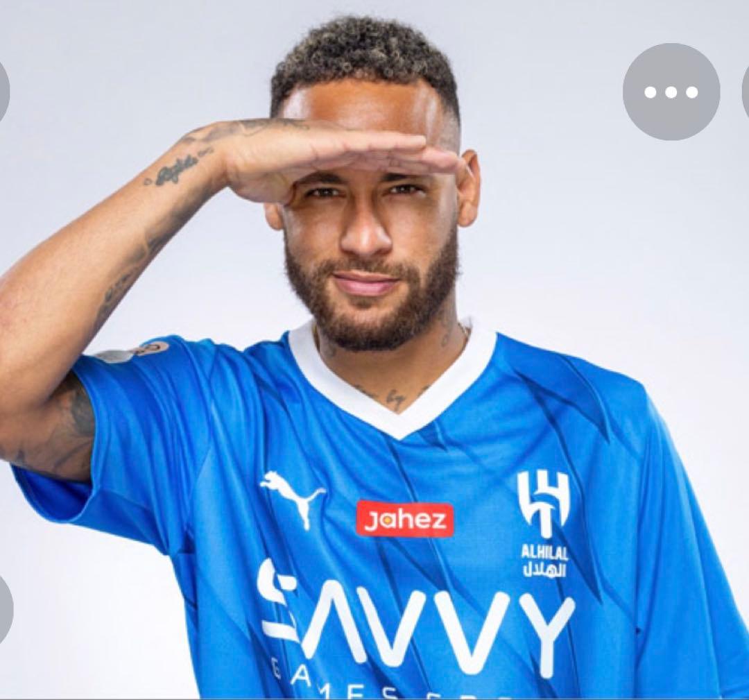 Al Hilal Puma サッカーシャツ 青　　(10 Neymar Jr.)