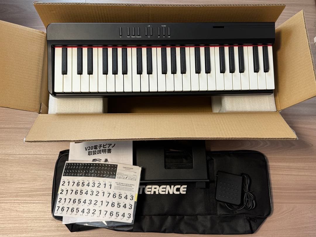TERENCE V20 折りたたみ式電子ピアノ 88鍵