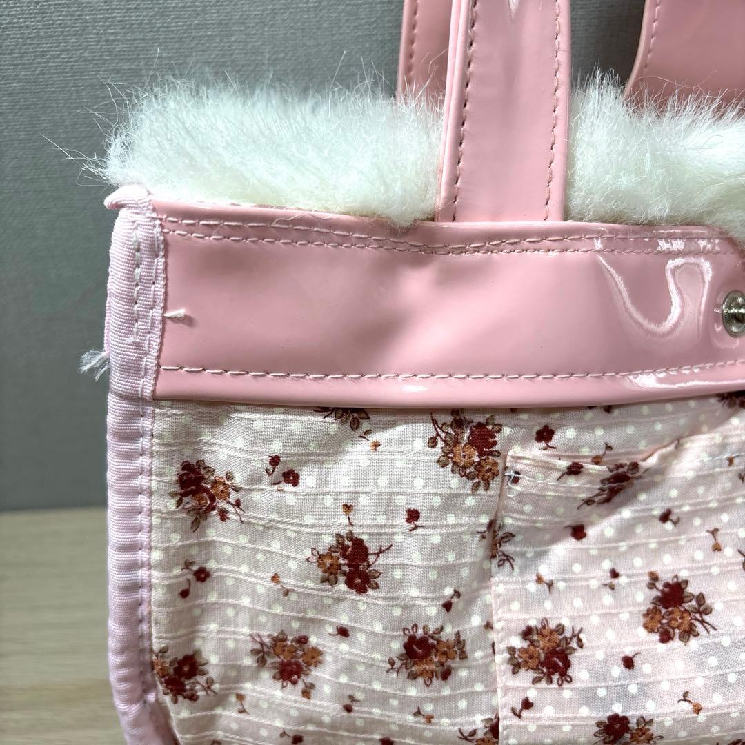 Chacott チャコット　バレエ　レッスンバッグ　キッズ　ピンク　ファー