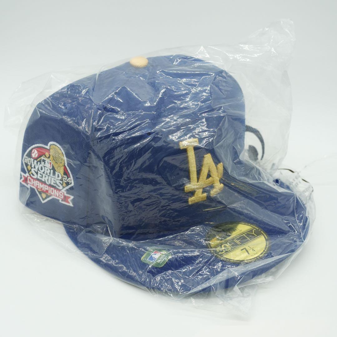 新品ロサンゼルス・ドジャース 59FIFTY キャップゴールド 7 1/4