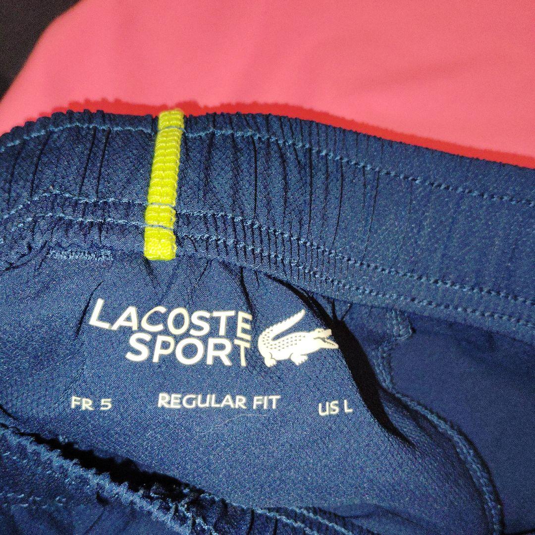 ディミトロフモデル　LACOSTE ライトイエローポロシャツLとパンツL