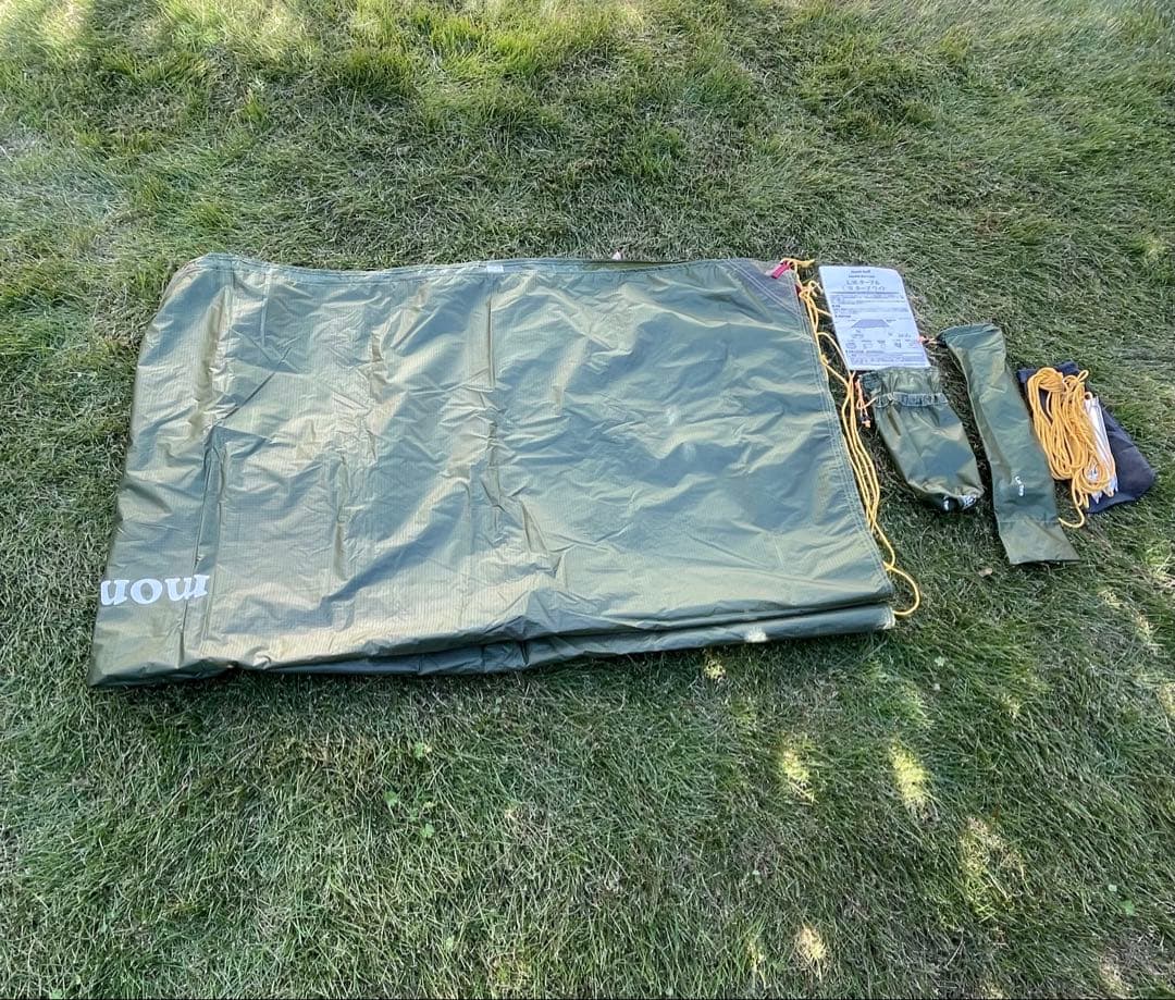 未使用品　モンベル　L.W.タープ　グリーン　＃1122669