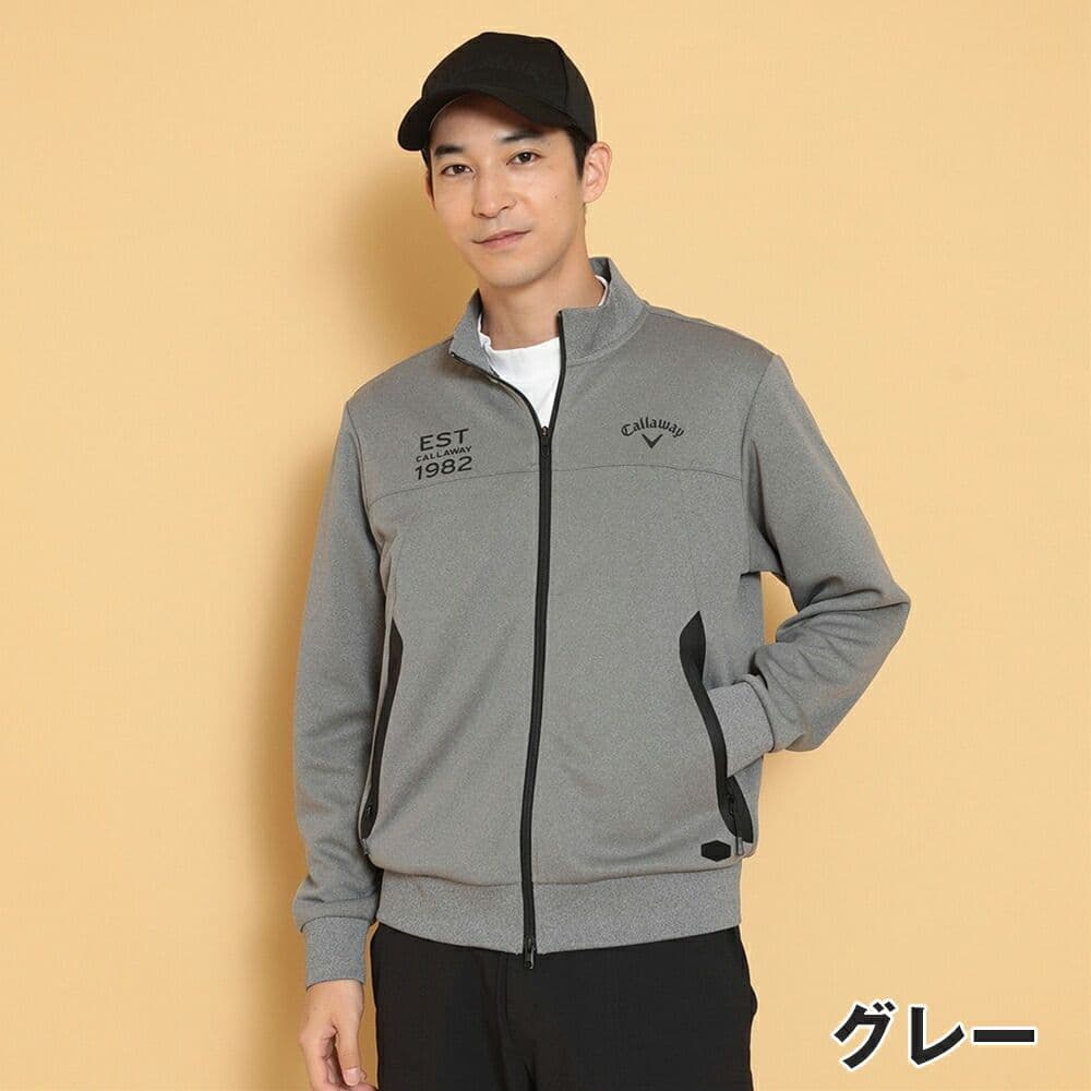 新品★サイズL/Callaway ダンボールフルジップスウェット