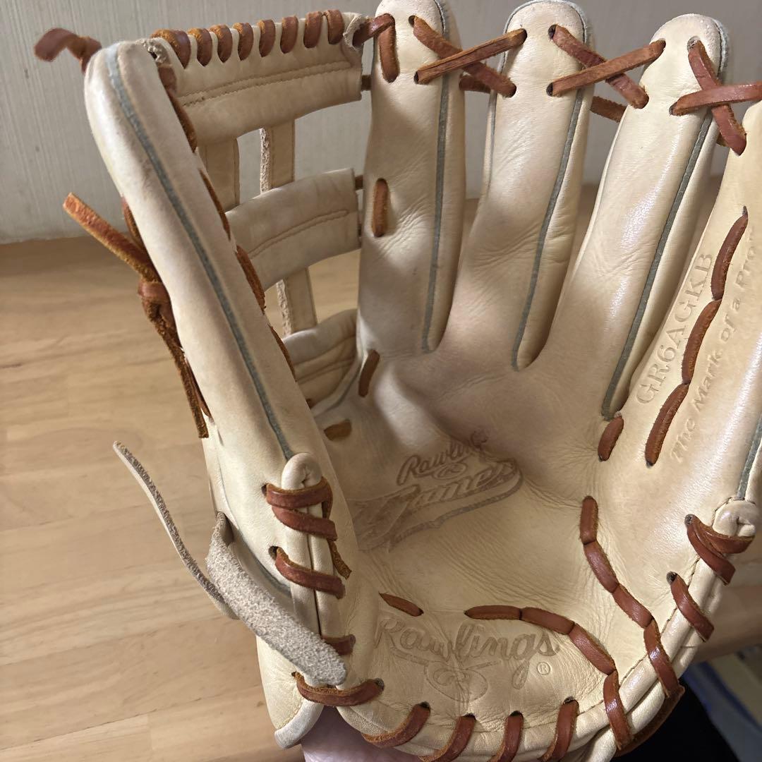 美品Rawlings ローリングス 軟式グローブ 外野用GR5AGK75 草野球