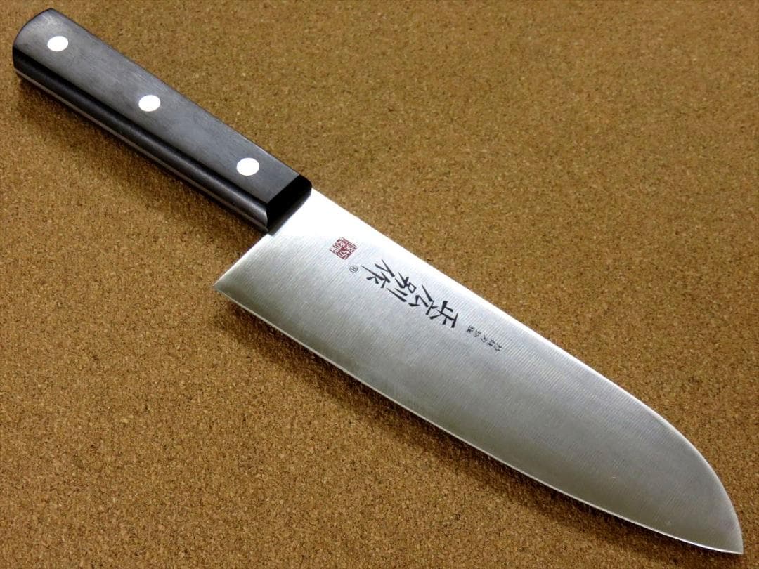 関の刃物 三徳包丁 170mm 正広別作 MV-85 モリブデン ハガネ 肉切り