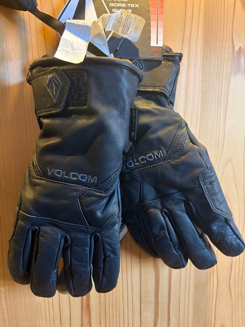 【平野歩夢】VOLCOM GORE-TEX レザーグローブ ブラック