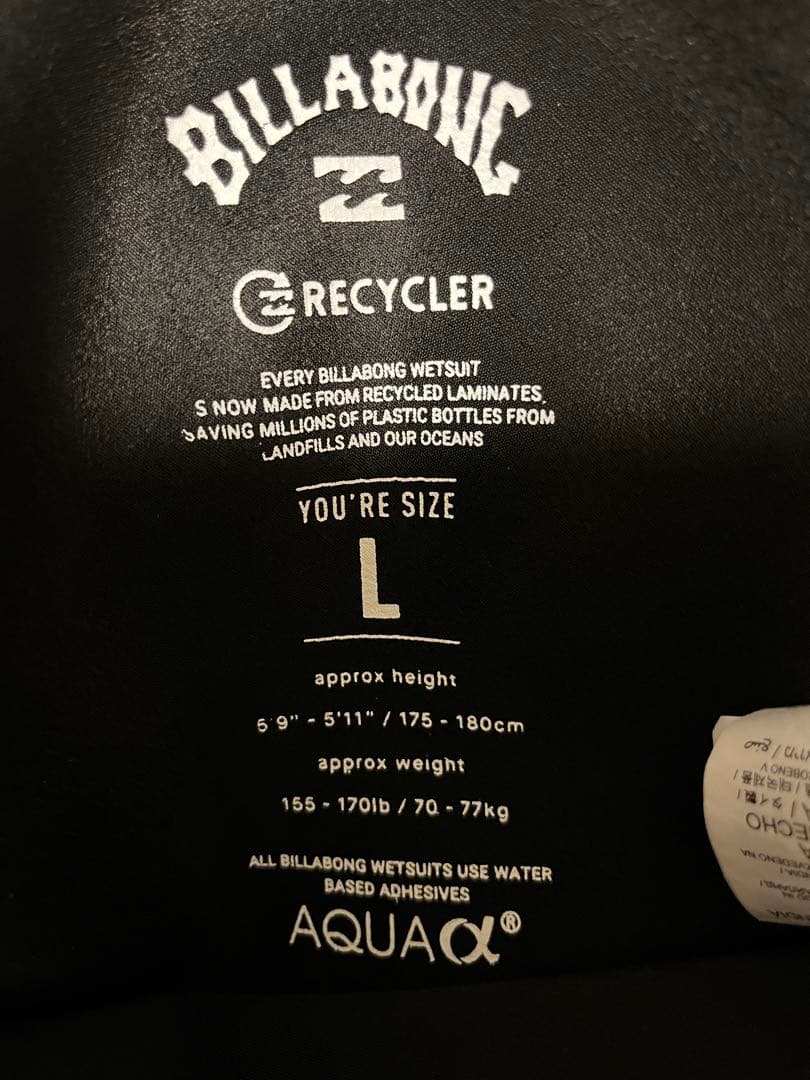 BILLABONG シーガル ブラックLサイズ