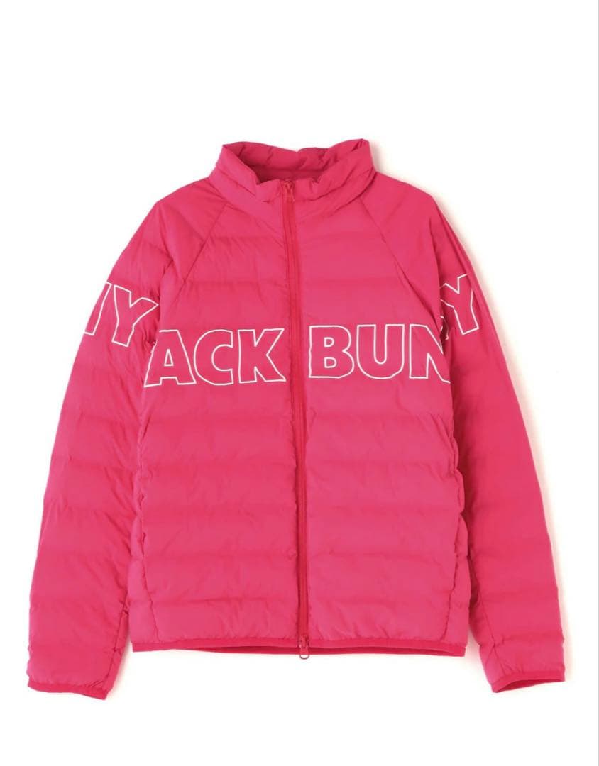 新品タグ付Jack Bunny!! ピンク ダウンジャケット 2 ジャックバニー