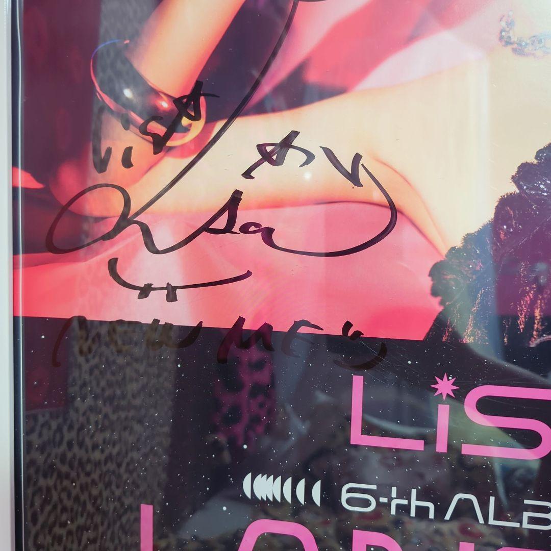 LISA 6thアルバム LANDER 直筆サイン入りポスター