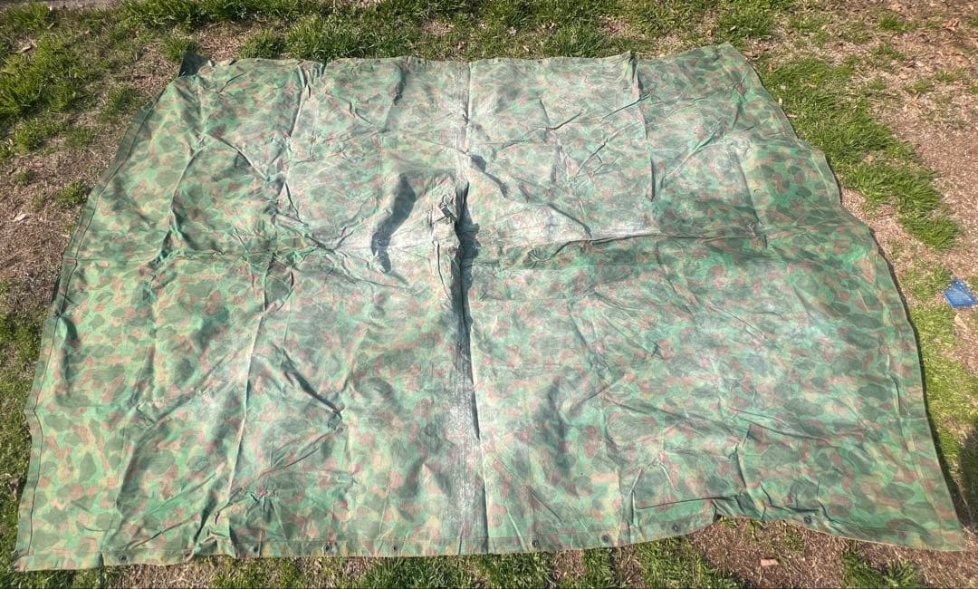 第二次世界大戦 米軍 ダックハンターカモ ポンチョ リバーシブル