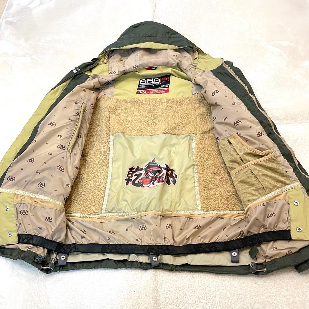 【美品】686 SIX EIGHT SIX × ace スノボジャケット M