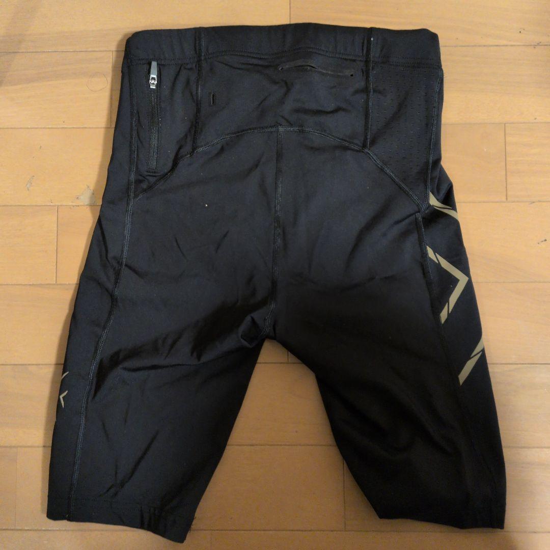 くるーどぽっぷ【Sサイズ・1回使用】2XU MCS ハーフタイツ ゴールド