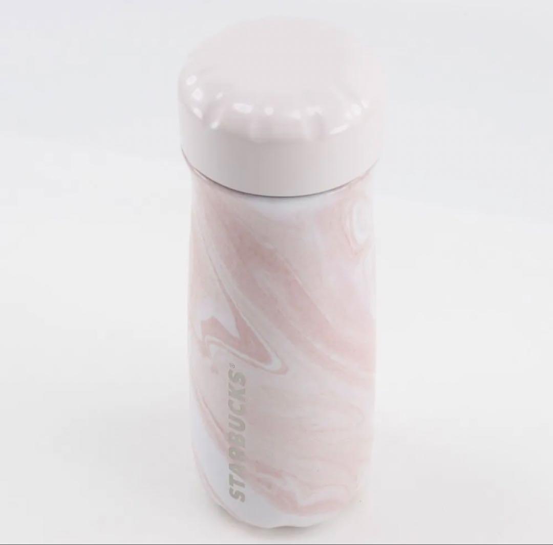 Starbucks ステンレスボトル 473ml S'well マーブル ピンク