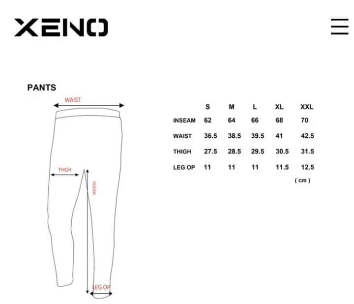 ウエイトトレーニング XENO ATHLETIC LINE PANTS