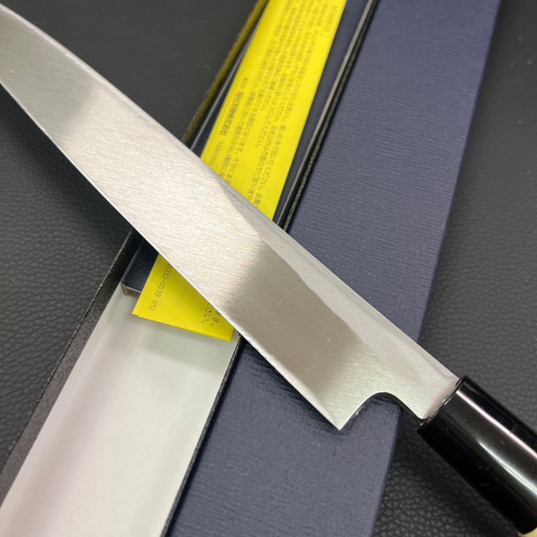 ★新品源正房はがね鍛造刺身包丁210mm七寸右片刃裏押し加工化粧箱入り