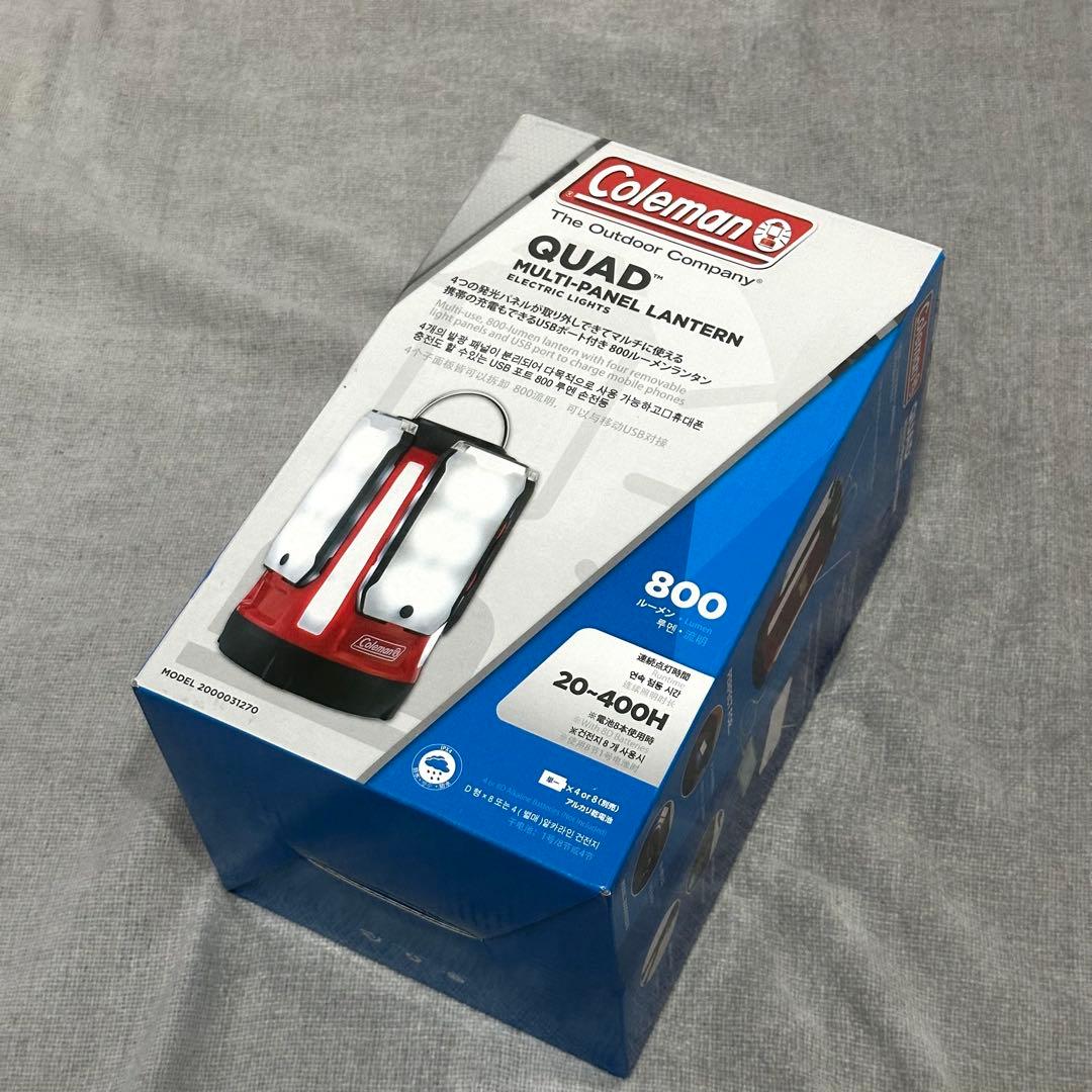 【新品】COLEMAN コールマン クアッド マルチパネル ランタン LED
