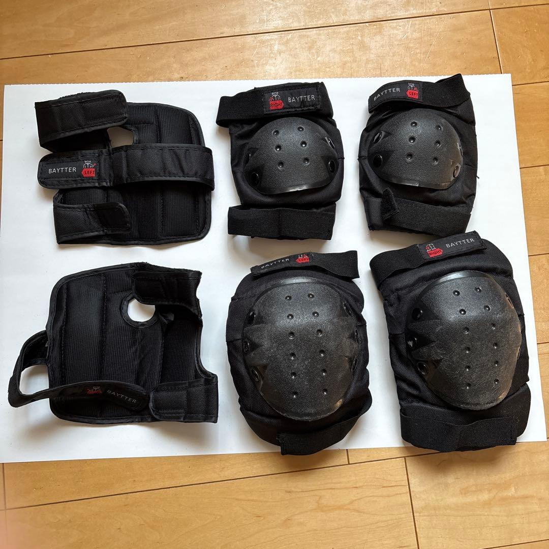 美品　BAYTTER プロテクター　M L 2セット　肘　膝　手首　スケボー等