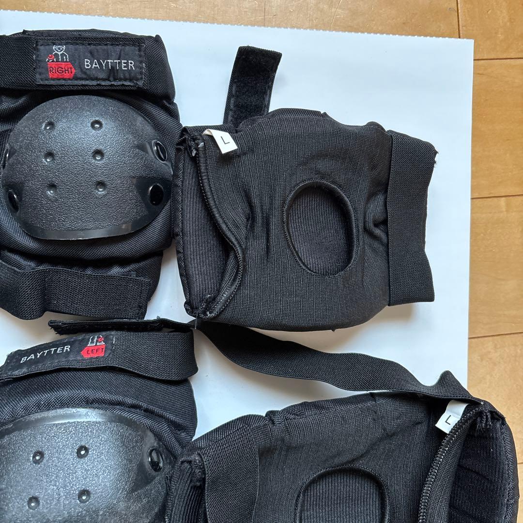 美品　BAYTTER プロテクター　M L 2セット　肘　膝　手首　スケボー等