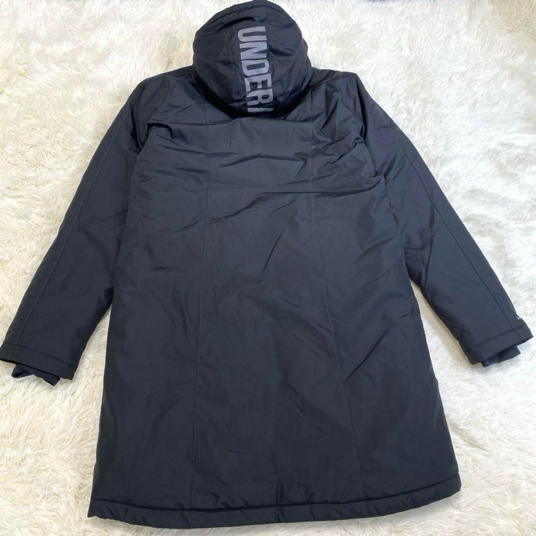 ✨超美品✨アンダーアーマー ロングベンチコート M ブラック