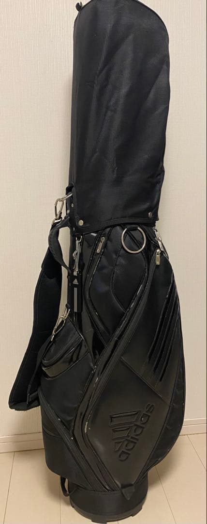 中古品【adidas/アディダス/キャディーバッグ/ブラック】９型