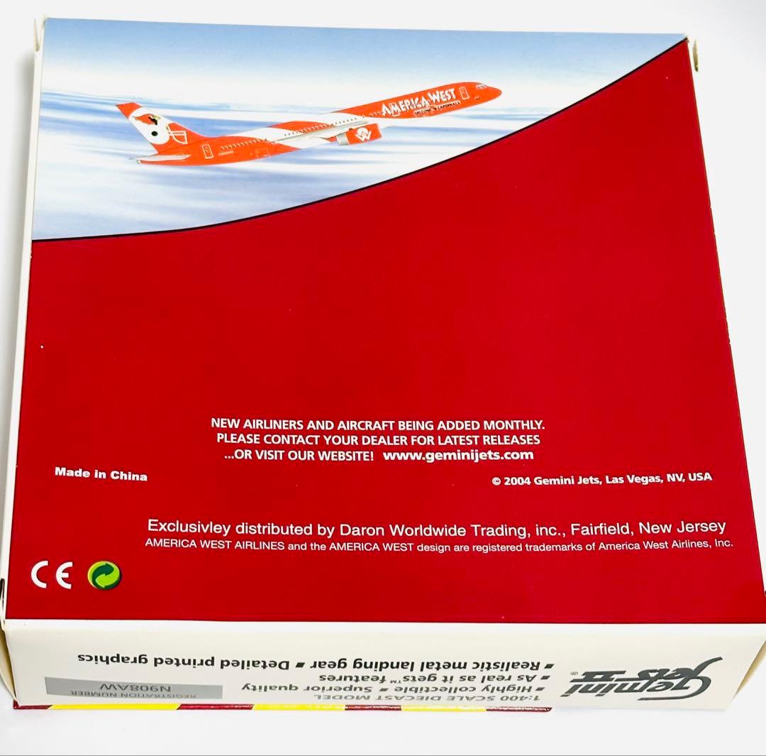 Gemini 1/400 B757-200 アメリカウェスト カージナルス塗装