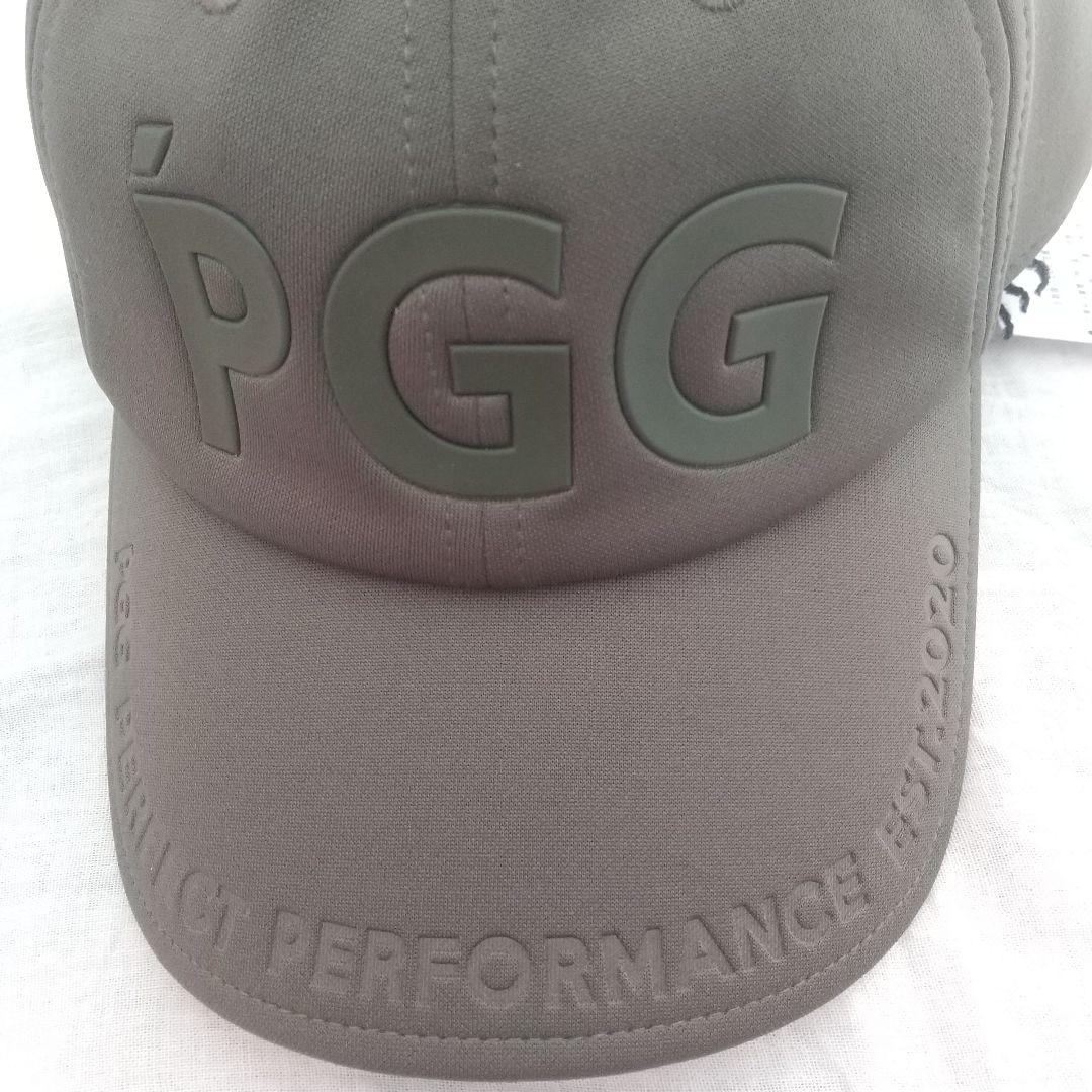 ★新品未使用★パーリーゲイツPGGキャップ フリーサイズ(カーキグレー)