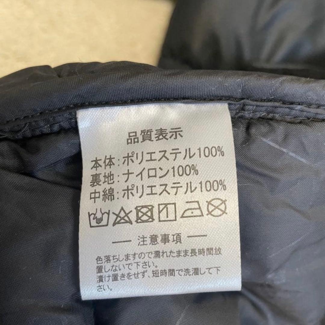 【美品】アスレタ　ATHLETA ダウンコート ロング　160 黒迷彩　カモフラ